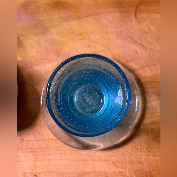 Two Italian espresso cups - one glass blown and one porcelain. - Picture 3 of 13